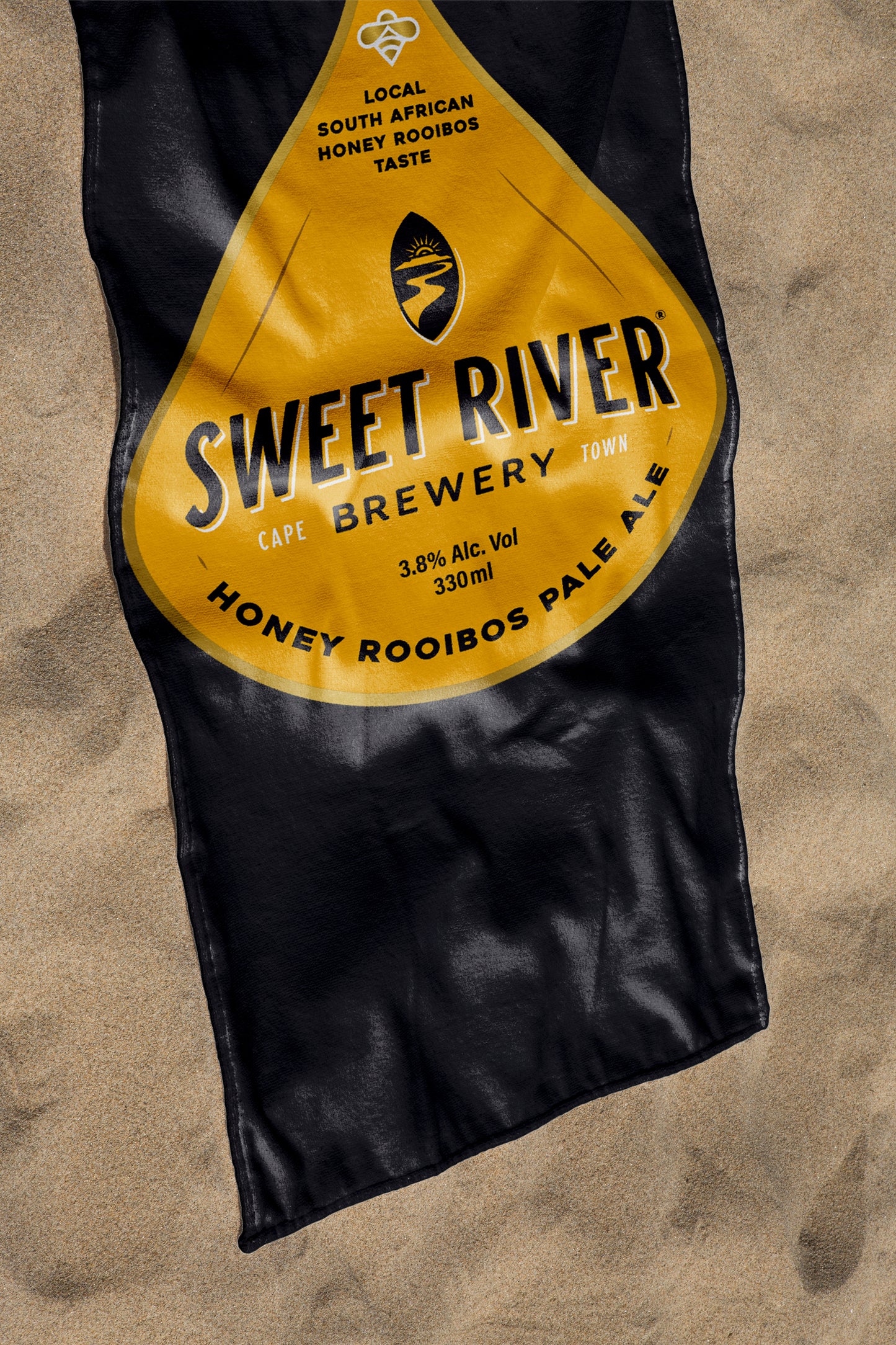 Sweet River Brewery Beach Towel (Yellow)