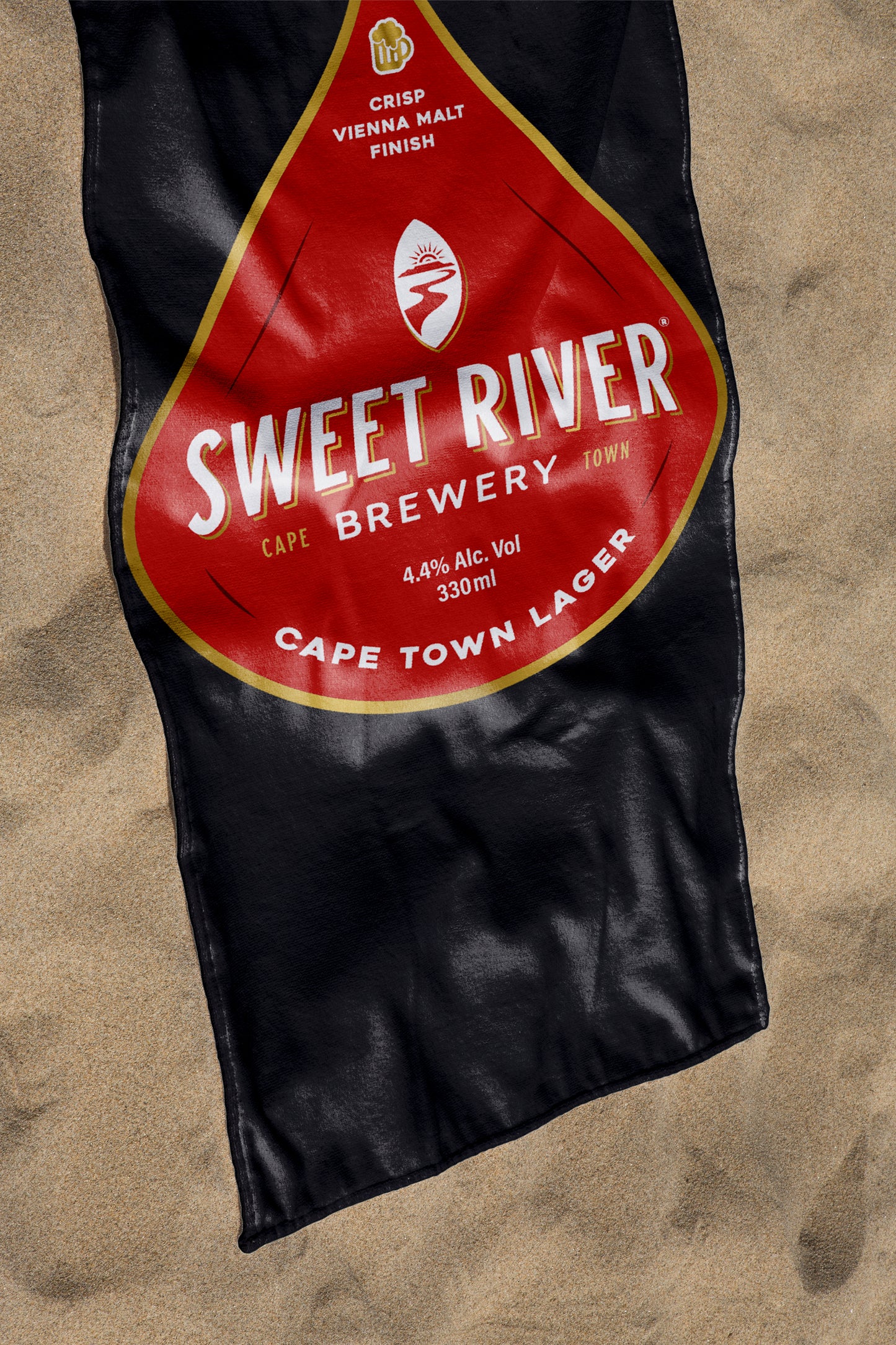 Sweet River Brewery Beach Towel (Red)